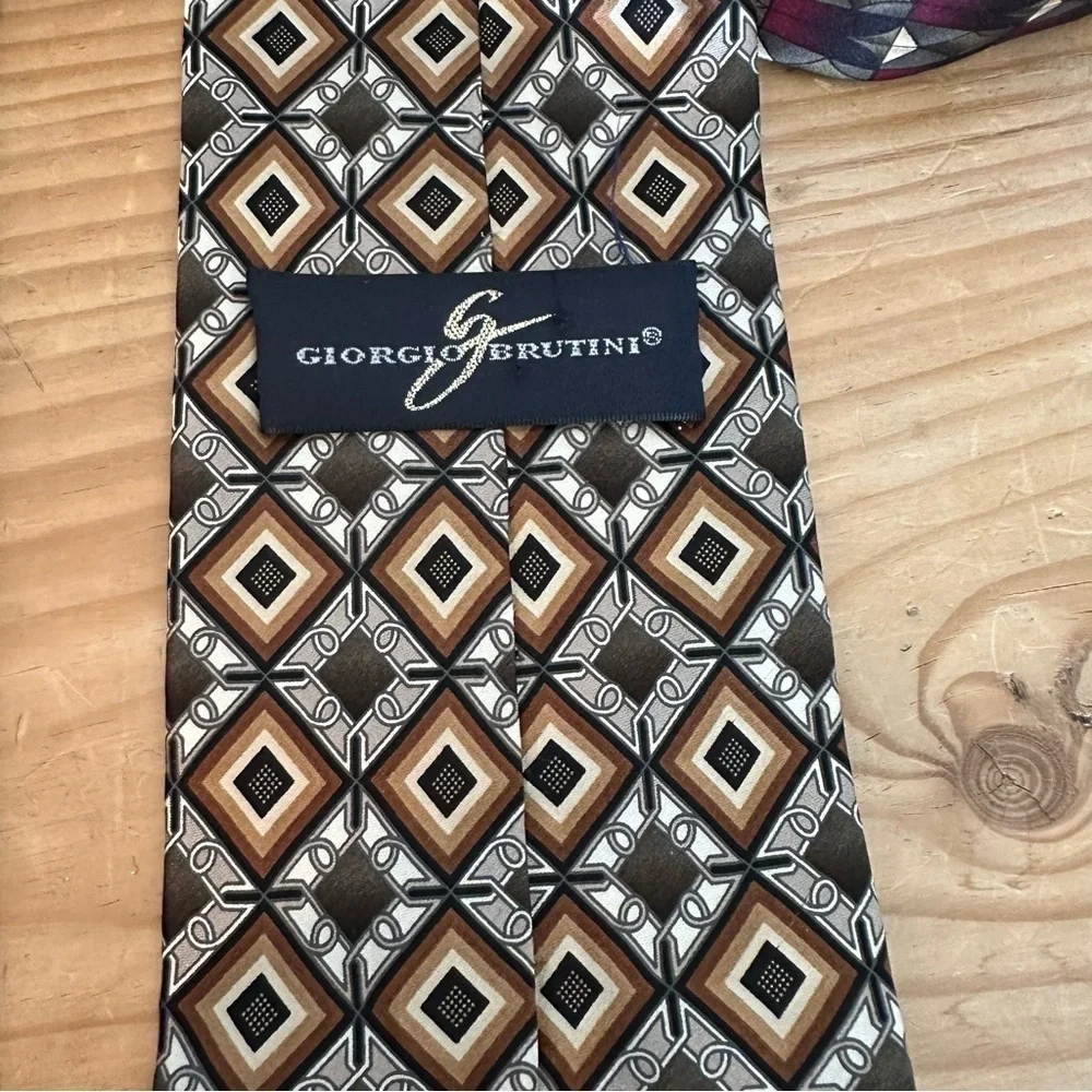 Bundle of two mens silk ties